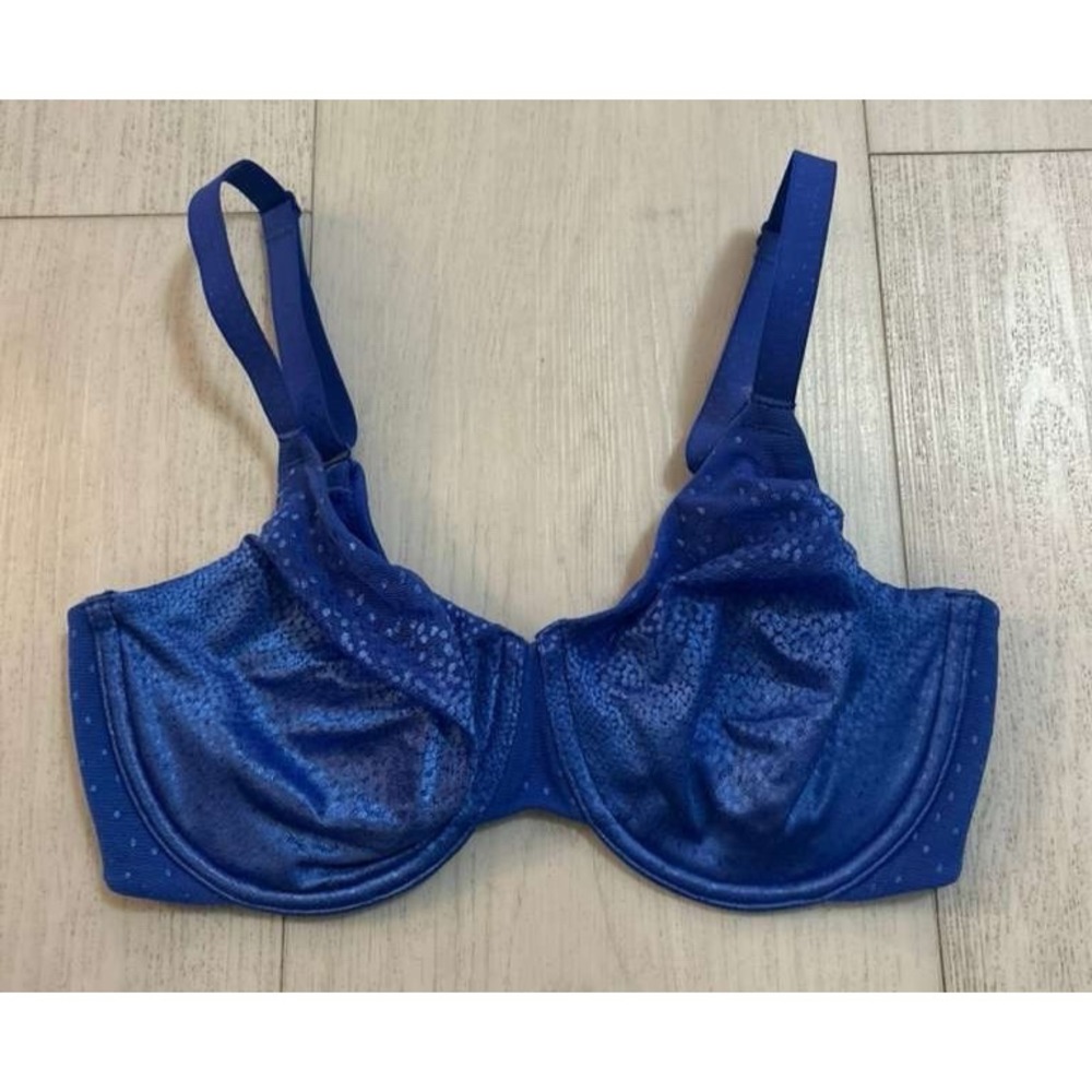 NWOT Wacoal Back Appeal Underwire Bra Sz 32DD 855303 Blue